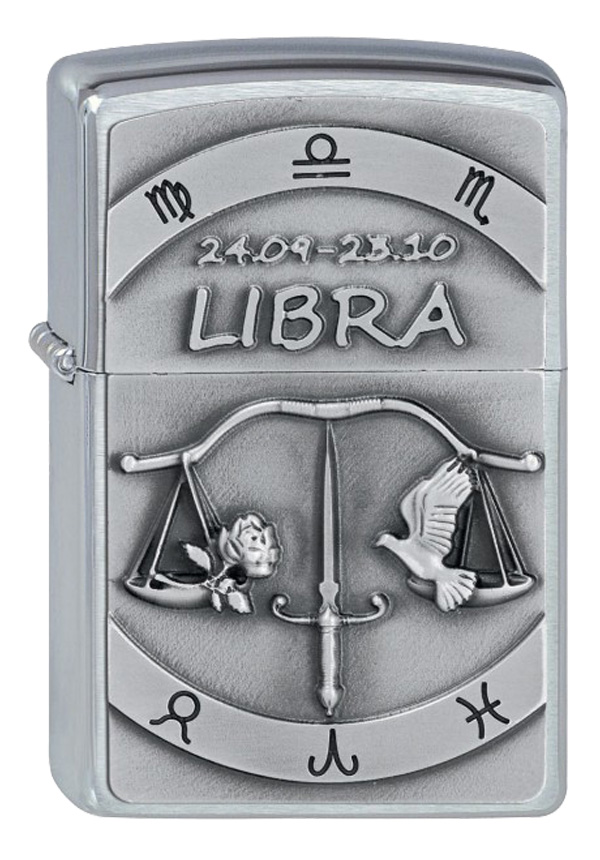 ヨーロッパ直輸入Zippo ジッポー Zodiac Libra 天秤座 2002078 メール便可