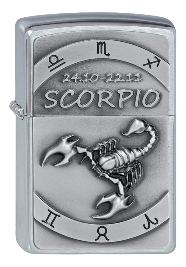 ヨーロッパ直輸入Zippo ジッポー Zodiac Scorpio 蠍座 2002079 メール便可