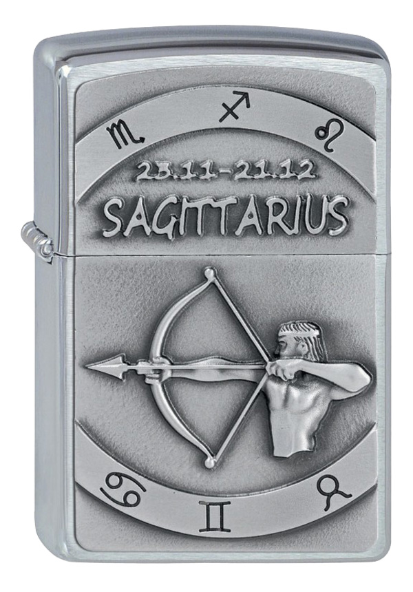 ヨーロッパ直輸入Zippo ジッポー Zodiac Sagittarius 射手座 2002080 メール便可