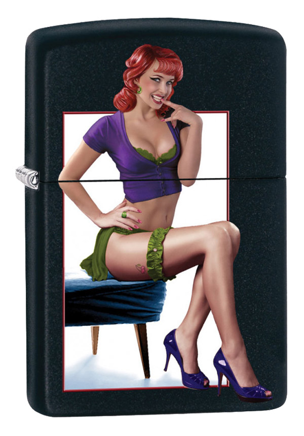 ヨーロッパ直輸入Zippo ジッポー Rockabilly Sitting Lady 60002622