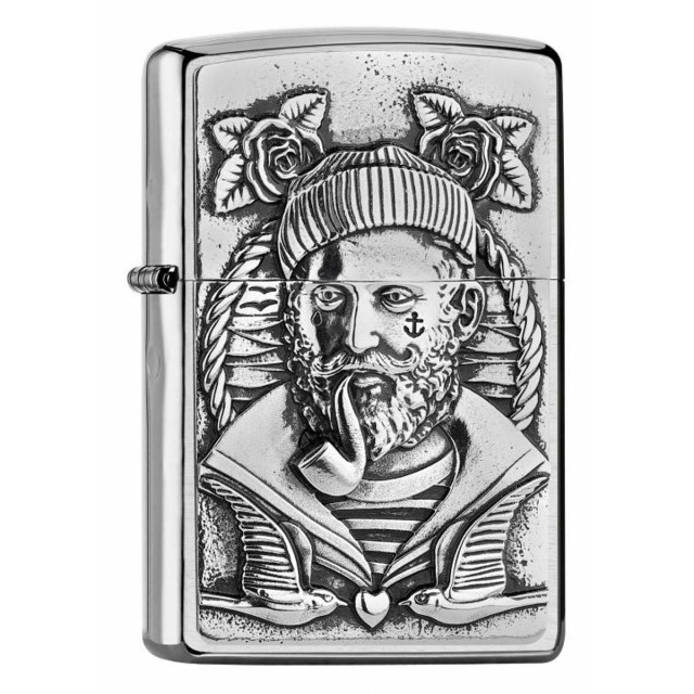 ヨーロッパ直輸入Zippo ジッポー セーラー 船乗り SAILOR エンブレム貼り 2005922