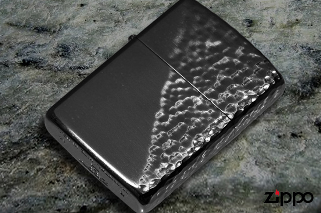 ZIPPO ハンマートーン GOLD & SILVER カラー 2個セット Zippo ジッポー ターコイズ 天然石 ハンマートーン チタニューム