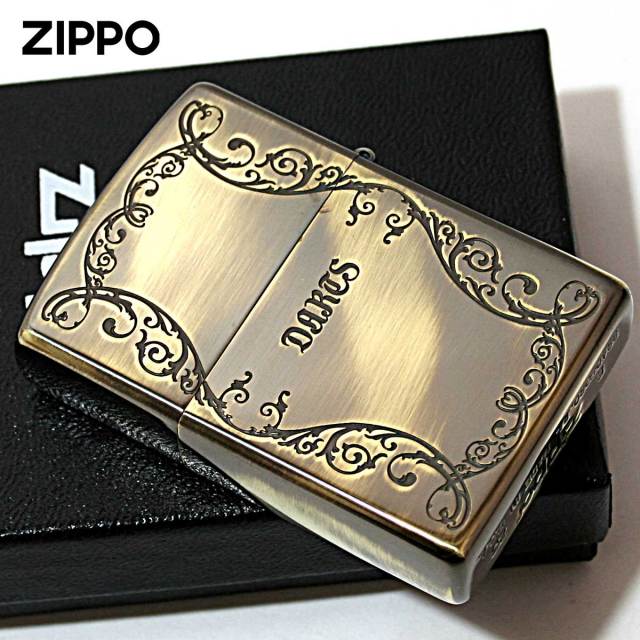 Zippo ジッポー ダーツ アンテーク 木 ウッド インレイ 象嵌 両面加工