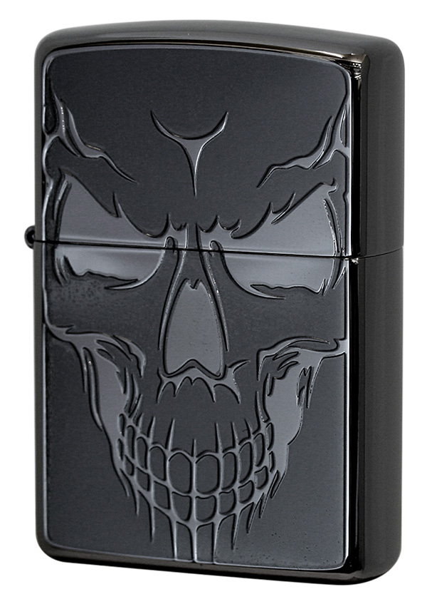 ピース ジッポライター 青 本革Vr.と付録（Zippo ジッポー ダブル  