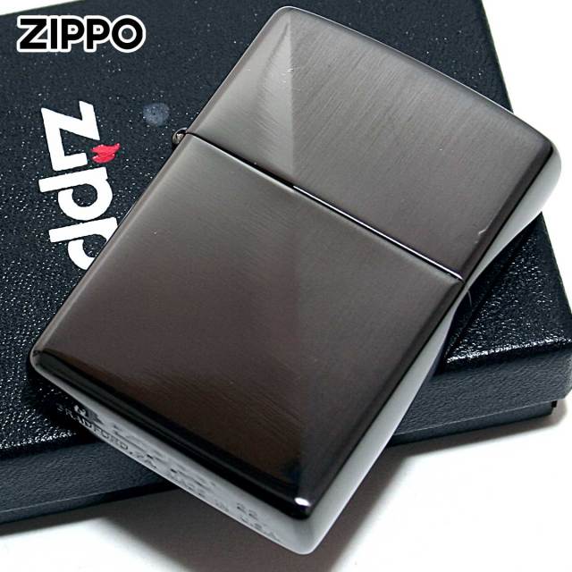 Zippo ジッポー スタンダードハーフ サテーナ ポリッシュ ブラック