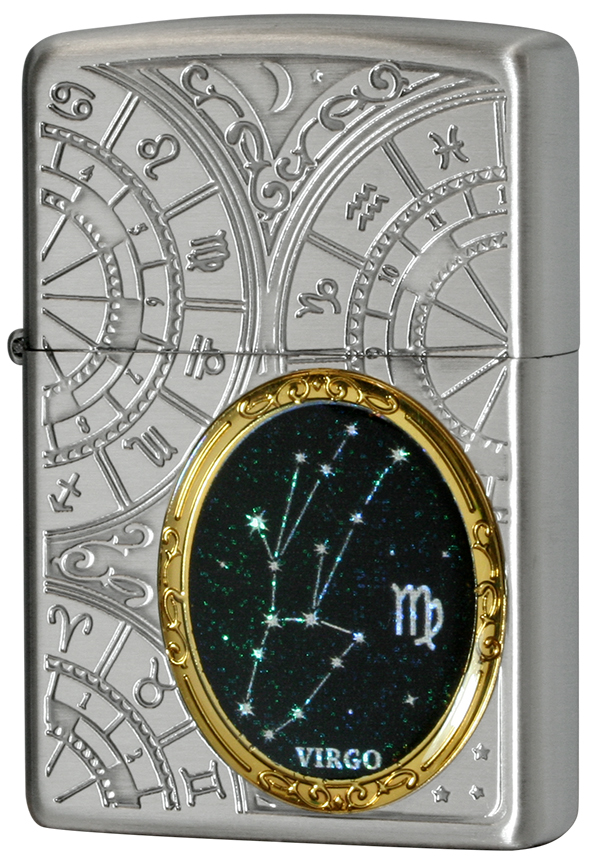 Zippo ジッポー 12星座メタル Constellation Metal 乙女座 1201S525 メール便可