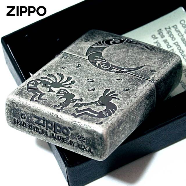 Zippo ジッポー ココペリ 精霊 アメリカンインディアン シルバー