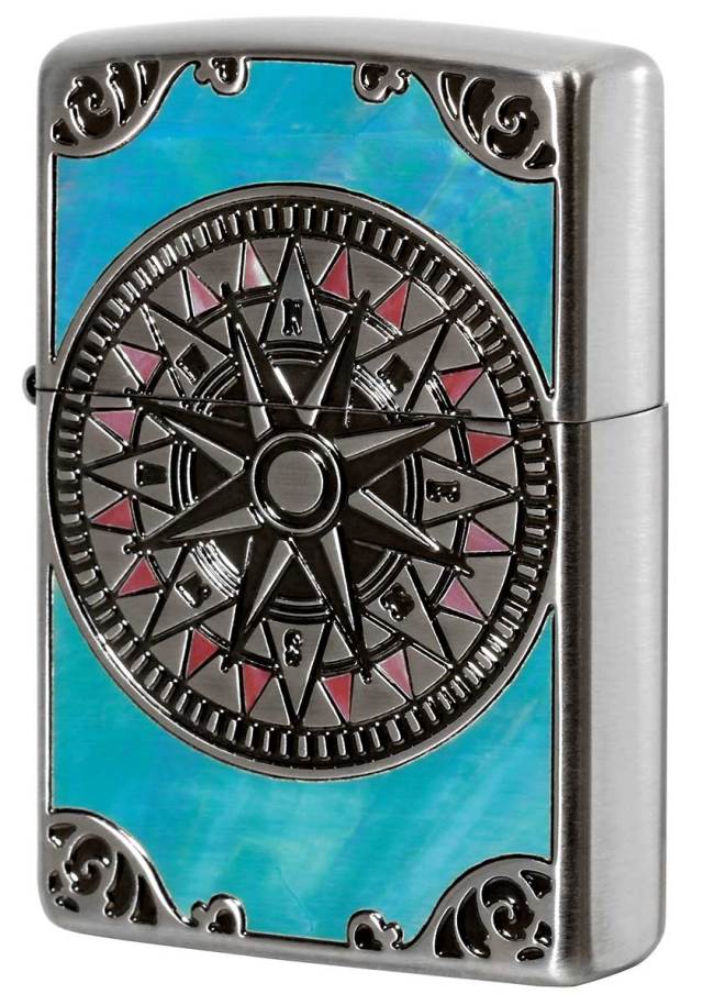 Zippo ジッポー SHELL ANTIQUE COMPASS シェルアンティークコンパス SV 1201S689
