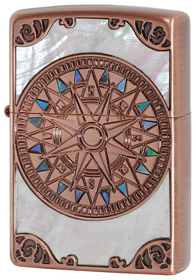 Zippo ジッポー SHELL ANTIQUE COMPASS シェルアンティークコンパス CP 1201S691