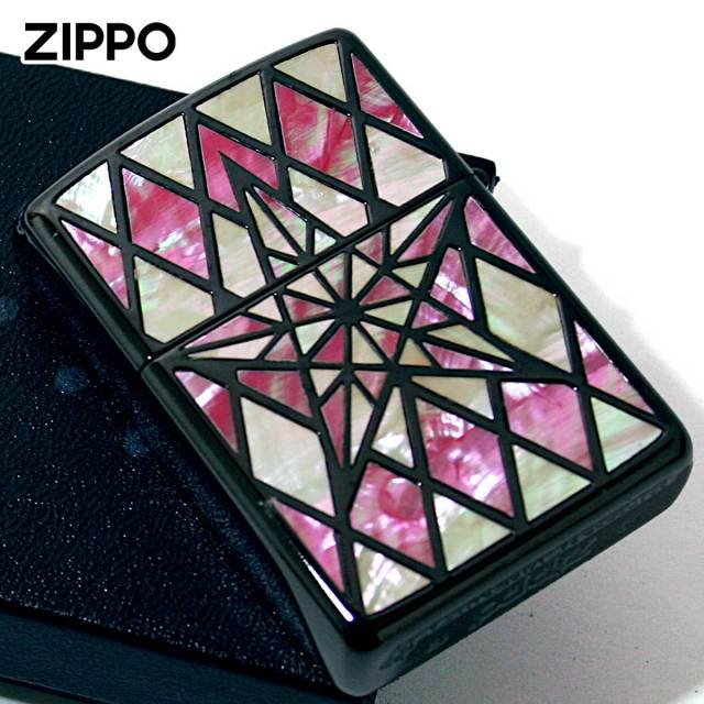 Zippo ジッポー アーマー シェル 貝 スター 星 インレイ 象嵌