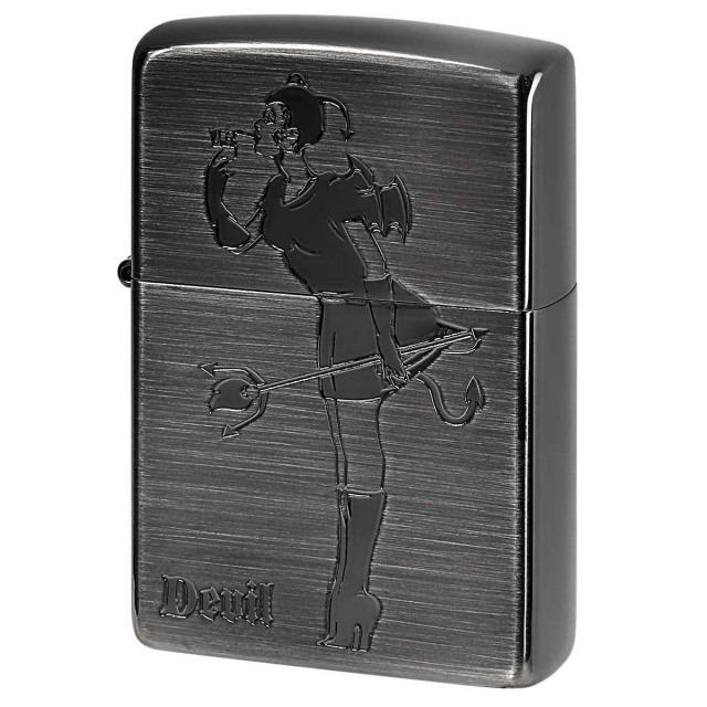 Zippo ジッポー ガール エンジェル デビル Girl Devil 両面加工 1201S682