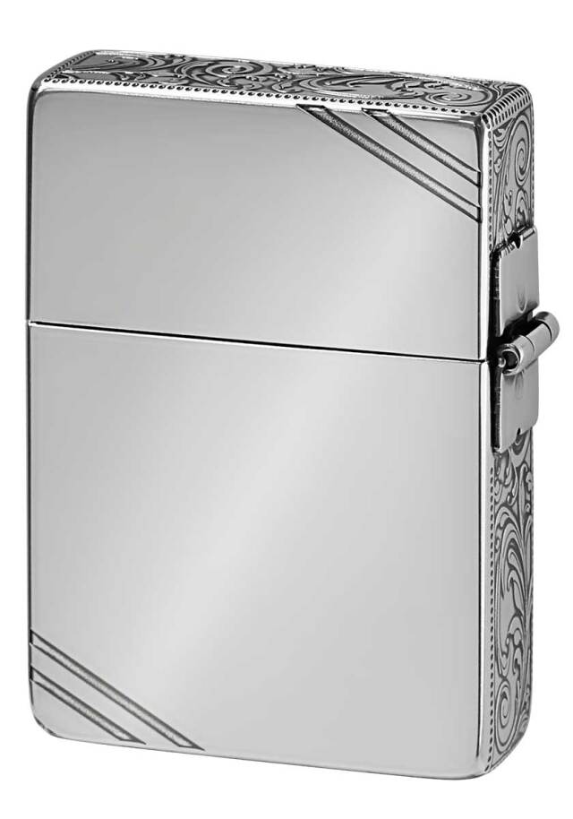 テンプル騎士団【silver.銀製メタル】スクエア四角い♠︎ 3バレル1935タイプ zippo