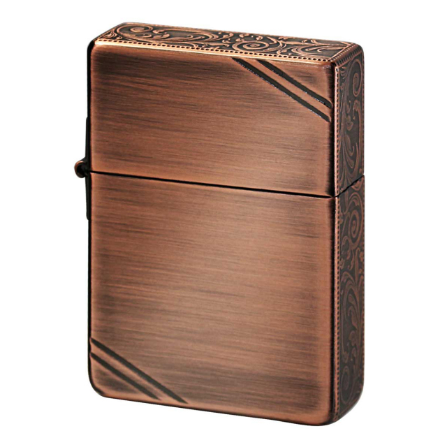 Zippo ジッポー 1935レプリカ ダイアゴナルライン 3面 アラベスク彫刻 唐草 カッパー 1935DL3F DIAGONAL LINE ARABESQUE CP 1201S660