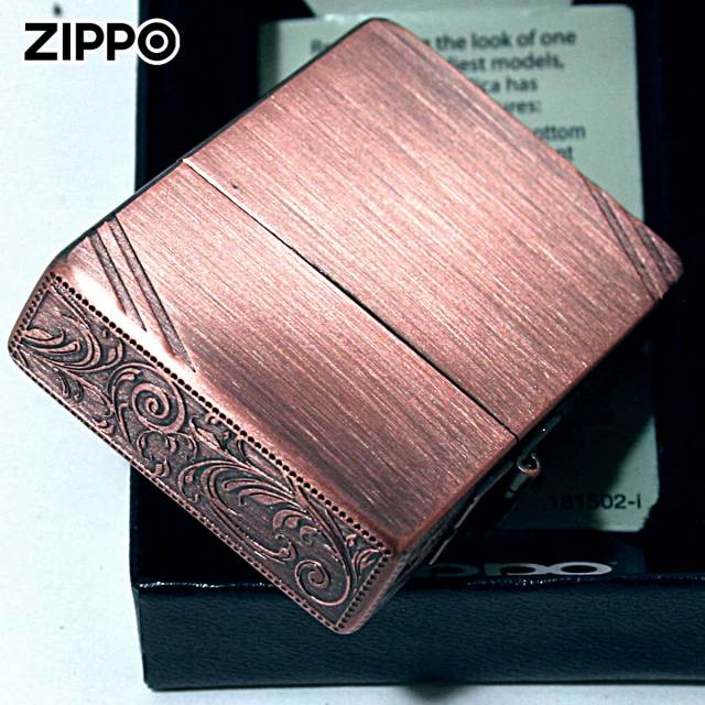 Zippo ジッポー 1935レプリカ ダイアゴナルライン 3面 アラベスク彫刻