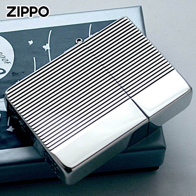 Zippo ジッポー 1935レプリカ ダイヤカットライン シルバー
