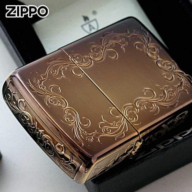 Zippo ジッポー アーマー 5面 アラベスク 唐草 アンテーク風