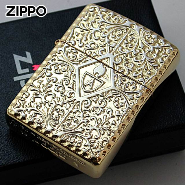Zippo ジッポー アーマー アラベスク 唐草 コーナーリューター 両面
