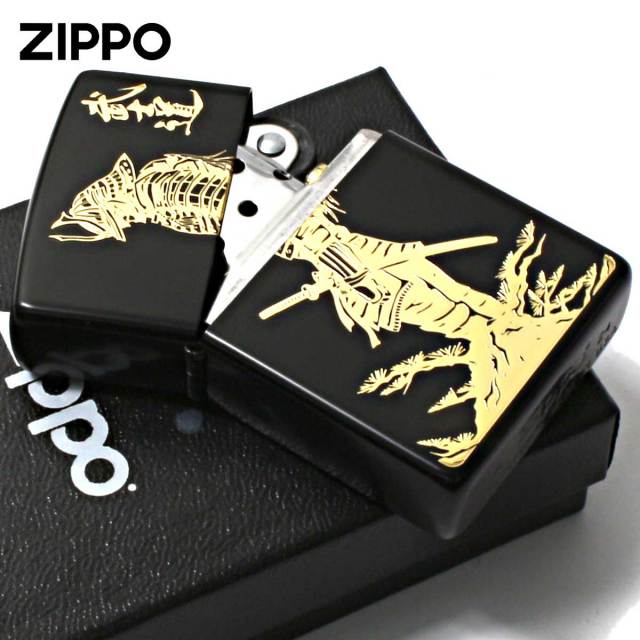 Zippo ジッポー 武士道 BUSHIDO 和柄 鎧 兜 ブラック 金差し