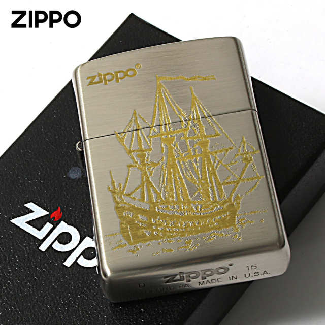 Zippo ジッポー 帆船 ハンセン ニッケルサテン ＃NS メール便可｜Zippo