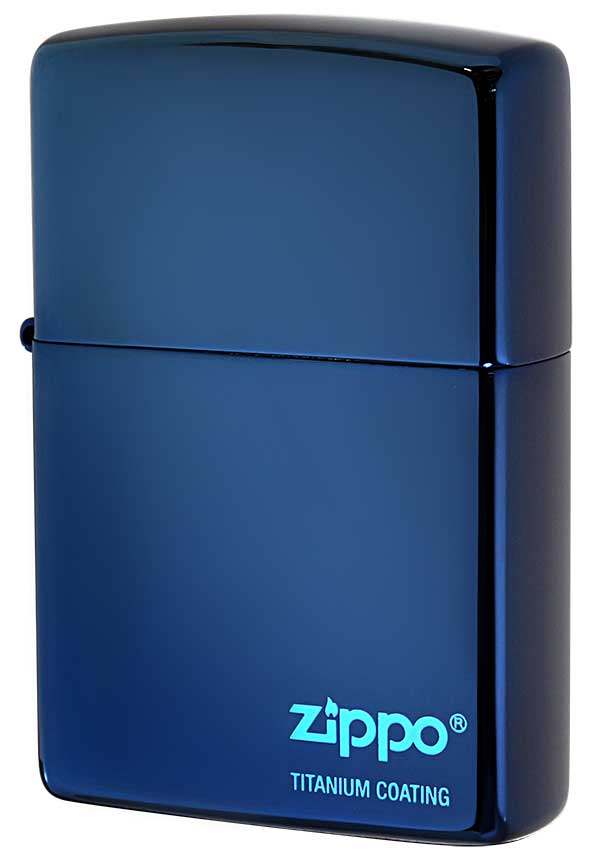 Zippo ジッポー TITANIUM COATING チタニュームコーティング ＃200 ブルーチタン ＃AO メール便可