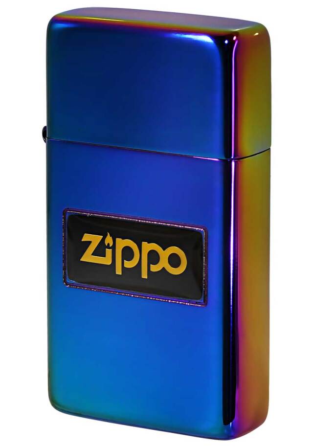 Zippo ジッポー SLIM ARMOR スリムアーマー 液晶ロゴ レインボー ＃2 メール便可
