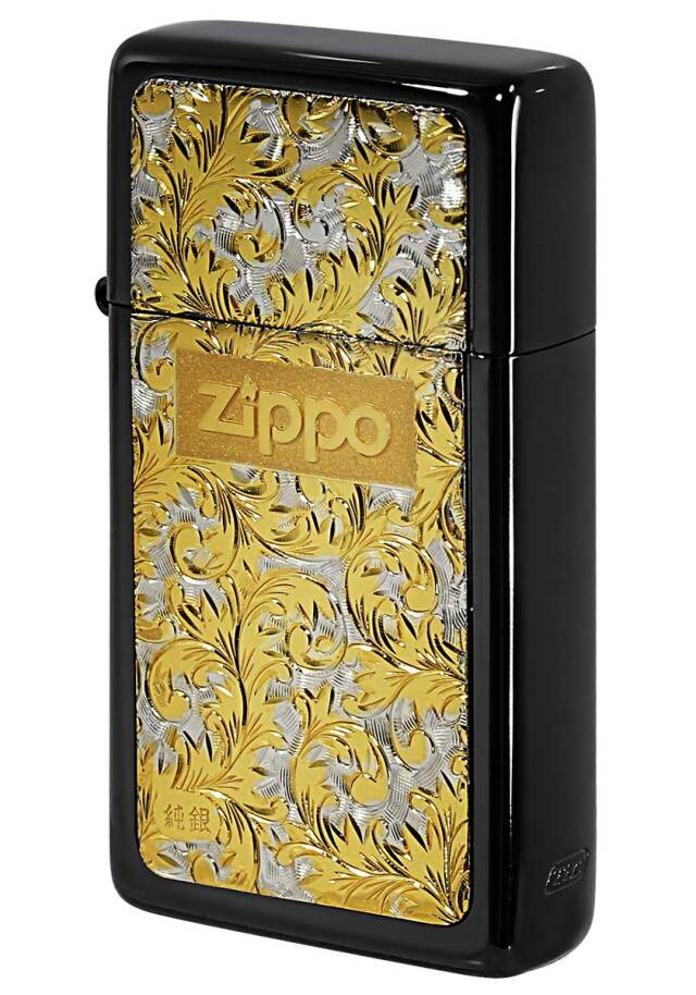 Zippo ジッポー SLIM ARMOR スリムアーマー 黒チタン ＃K-7 メール便可