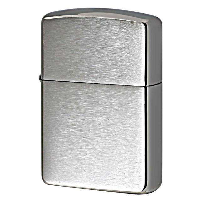Zippo ジッポー アーマー 無地 シルバー つや消し ブラッシュドクローム ARMOR Brushed Chrome No.162 メール便可