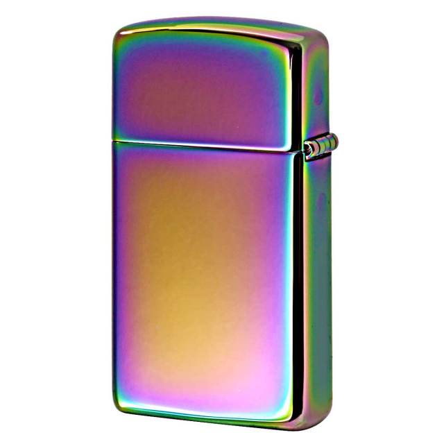 Zippo ジッポー スリム 無地 虹 スペクトラム 鏡面 ポリッシュ SLIM