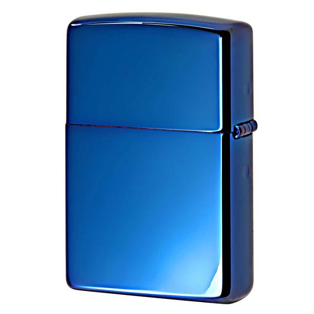 Zippo ジッポー サファイア 無地 青 ブルー 鏡面 ポリッシュ High  