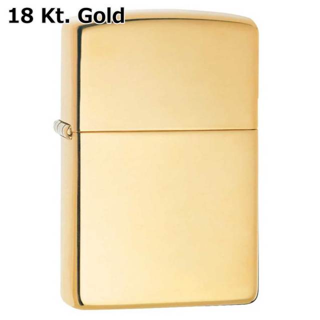 Zippo ジッポー 金無垢 ソリッド・ゴールド K18 Solid Gold No.195