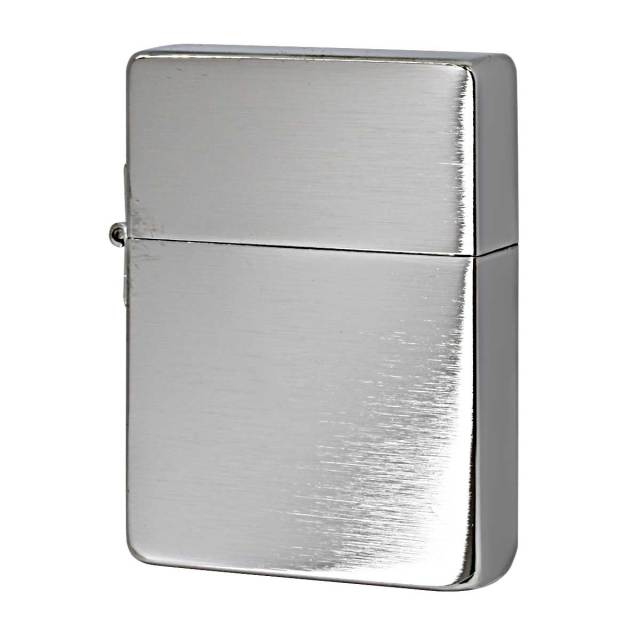 Zippo ジッポー 1935レプリカ 無地 シルバー つや消しブラッシュドクローム Brushed Chrome  1935.25 CC メール便可