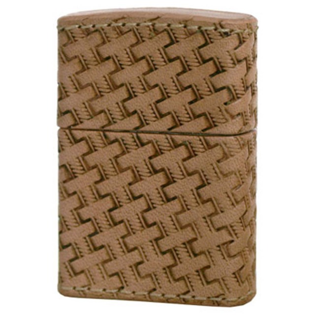 Zippo ジッポー 革巻き レザー ワークス カオス Leather Works CHAOS LWC Z バスケットスタンプ