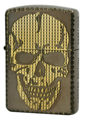 Zippo ジッポー SKULL STUDS 2 （B)Brass＆BN メール便可
