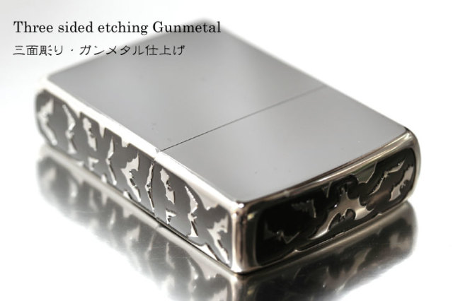 Zippo ジッポー 3E-BATS （B）GUNMETAL＆Sv｜Zippo専門店フラミンゴ：本店
