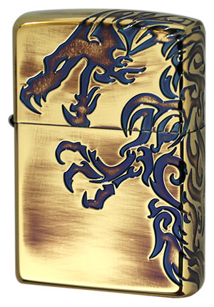 Zippo ジッポー Stream Dragon （A）Antique Brass（G・tank）