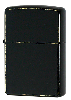 Zippo ジッポー Brass BLACK Damage Coating（G・tank） メール便可