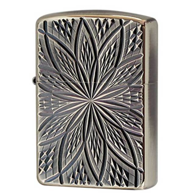 ジッポー　ピース　ダイヤモンド Zippo ジッポー ダイヤモンドカット ブラスいぶし D C BLOOM2 A メール