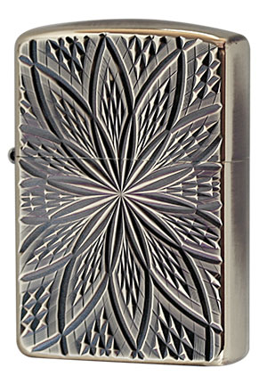 Zippo ジッポー D C BLOOM2 （A）Antique Brass メール便可