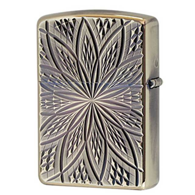 Zippo ジッポー ダイヤモンドカット ブラスいぶし D C BLOOM2 A メール