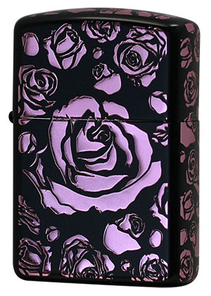 Zippo ジッポー Black Mat ROSE BM.IonVT ROSE（C）