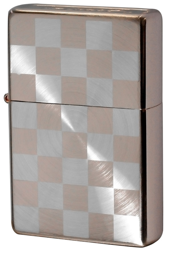 Zippo ジッポー ボトムズアップスピンチェック Bottomz Up SPIN CHECK SV＆RP D メール便可