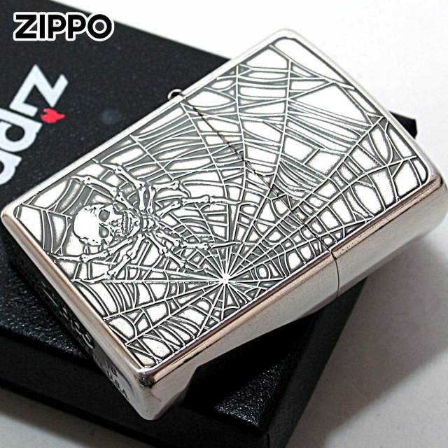 Zippo ジッポー スカル スパイダー ドクロ 骸骨 蜘蛛 Skull
