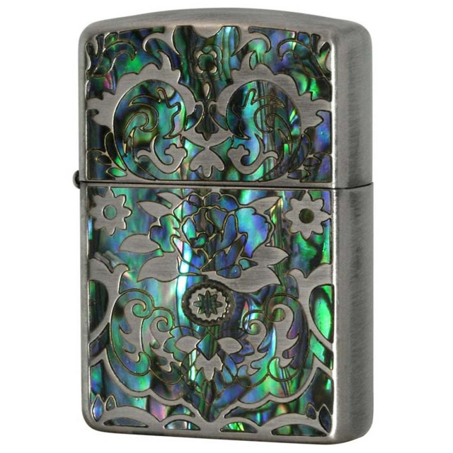 Zippo ジッポー アーマー シェル モザイクシェル ARMOR Mosaic Shell  Antique Nickel A