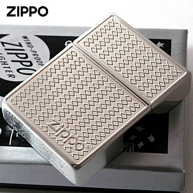 Zippo ジッポー 1935レプリカ グリルメッシュ ニッケルサテン 両面加工