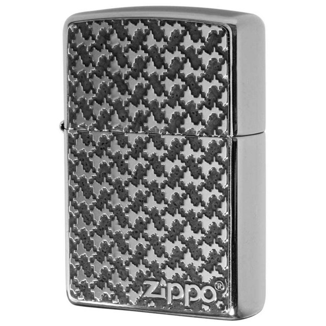 Zippo ジッポー パターン柄 グレー ＃200 メタルプレート 両面加工 ニッケルメッキ 2MPP-Pattern GY メール便可
