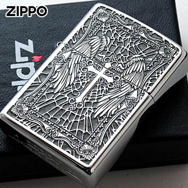 Zippo ジッポー クロス Cross 十字架 グレー ＃200 メタル