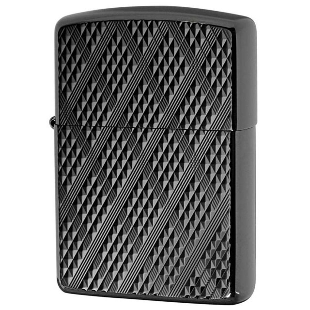 Zippo ジッポー アーマー ディアマンテ ダイアモンド彫刻 ネオブラック 両面加工 ARMOR Diamante Neo Black NB-A
