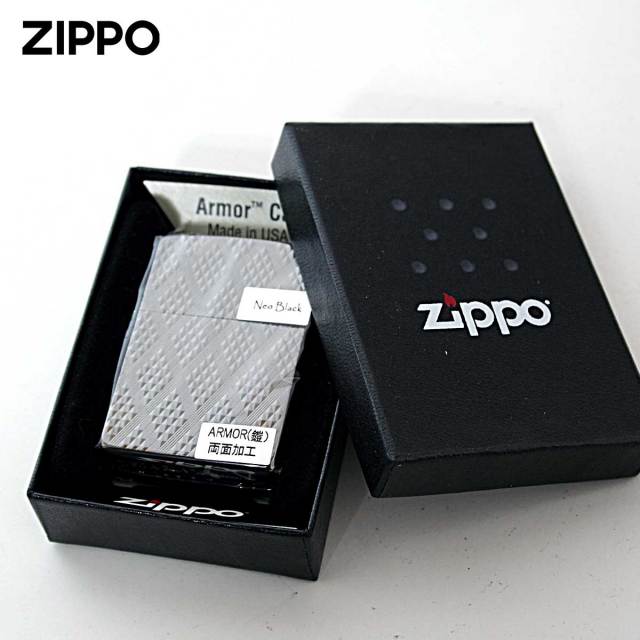 Zippo ジッポー アーマー ディアマンテ ダイアモンド彫刻 ネオブラック