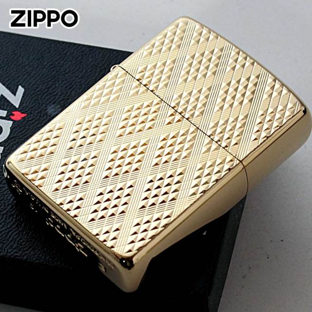 Zippo ジッポー アーマー ディアマンテ ダイアモンド彫刻 金メッキ