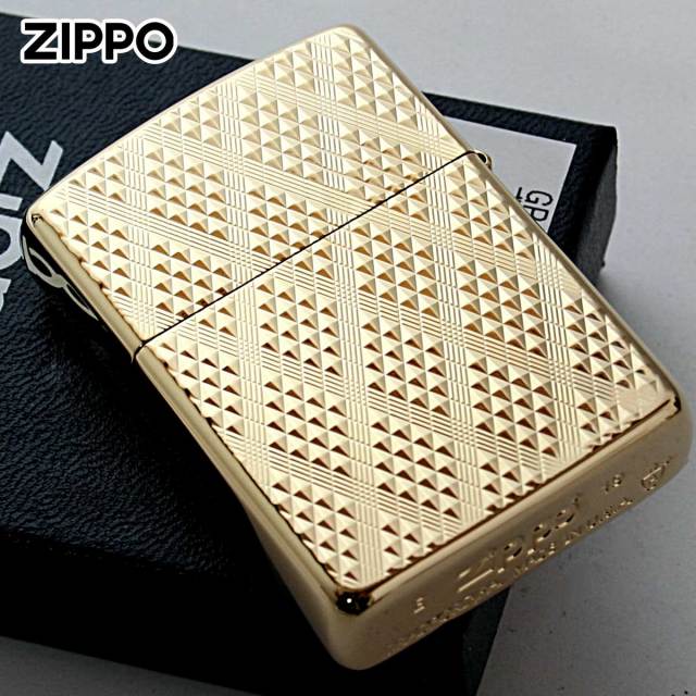 Zippo ジッポー アーマー ディアマンテ ダイアモンド彫刻 金メッキ